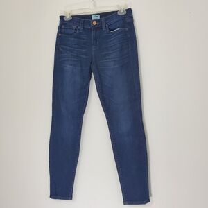 J. Crew Blue Denim Toothpick Jeans, Size 26